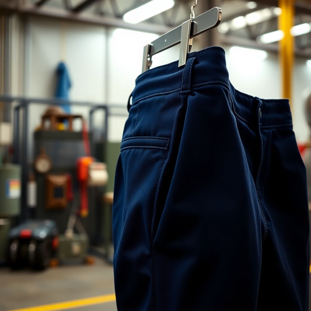 Pantalon de Gabardina Azul Marino
