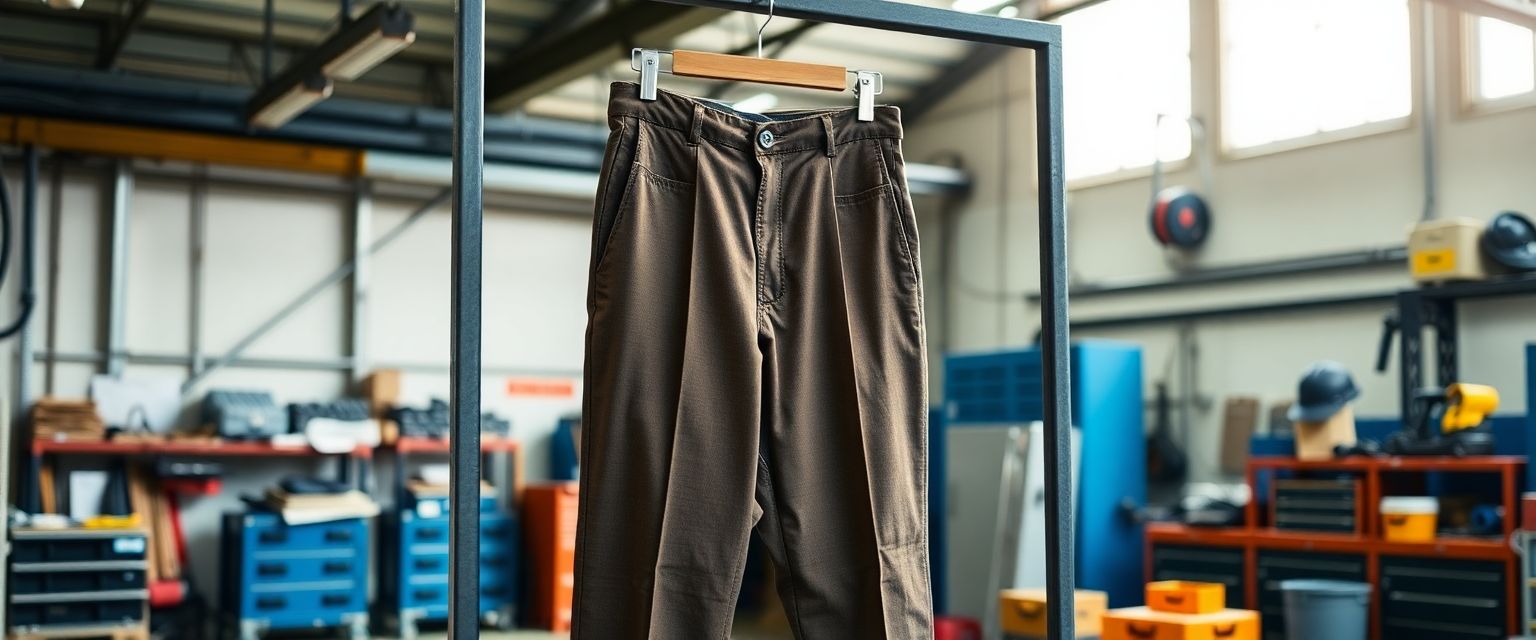 Pantalones de Gabardina Hombre